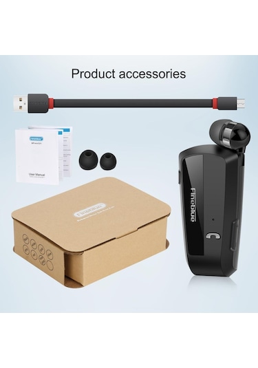 Fineblue F990 Cvc6.0 Gürültü Azaltma Yaka Bluetooth Kulaklık, Destek Titreşim Hatırlatma Siyah