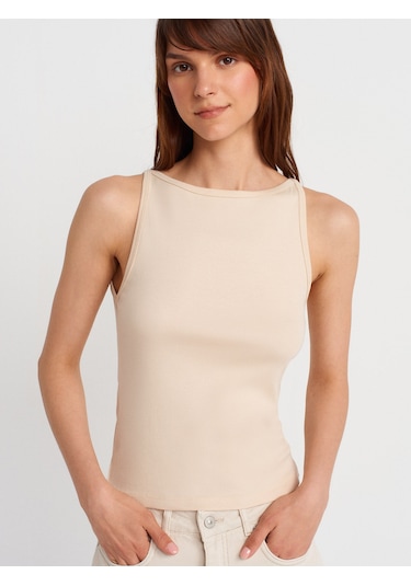 Dilvin 21048 Halter Yaka Top-taş Taş