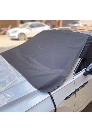 Cbtx Kalınlaşmak 600d Oxford Kumaş Sedan Ön Cam Kapağı Siyah Antifriz Güneşlik Kar Kalkanı