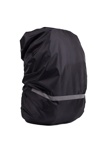 Sones Yansıtıcı Işık Su Geçirmez Toz Geçirmez Sırt Çantası Yağmur Kılıfı Taşınabilir Ultra Hafif Omuz Çantası Koruyucu Kılıf, Beden: S Siyah