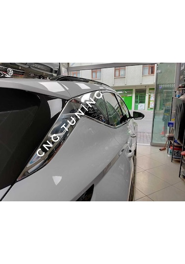 Hyundai Tucson 2021 Cam Çıtası Çerçevesi Ful Set Krom
