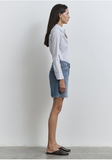Mavi - Lidia Real Blue Puslu Koyu Mavi Jean Şort 1410145-89744 Koyu Mavi