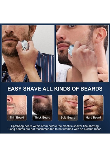 Xiaaokeji Mini Tıraş Makinesi, Lcd Ekranlı Erkekler İçin Elektrikli Tıraş Makinesi