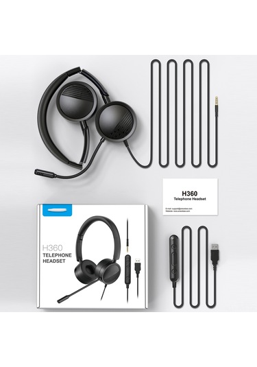 Reedark "h360 Usb/3.5mm Kulaklık Mikrofonlu - Rahat Kullanım, Gürültü Önleme, Ses Kontrolü"