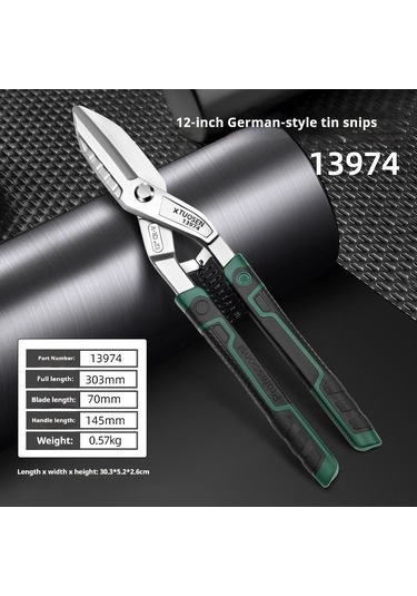 Maiyame Alman Tipi 10 İnçli Yüksek Sertlikli Yüksek Karbon Çelikten Yapılmış Zıplayıcılı Tahta Kesici - Kaymazsız Plastik Saplı Endüstriyel Güçlü Makas