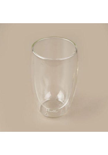 Perotti Çift Cidarlı Latte Bardağı - Şeffaf - 450 Ml Şeffaf