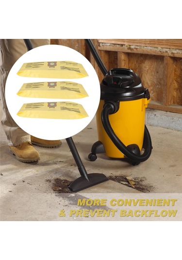 Gildedwill 3'lü Paket H Tipi 9067100 Vakum Filtre Torbası, 5-8 Galonluk Atölye Vakumları İçin Yedek Parça, 90671 9067100 Parçasını Değiştirin Gildedwill 3'lü Paket H Tipi 9067100 Vakum Filtre Torbası, 5-8 Galonluk Atölye Vakumları İçin Yedek Parça, 90671 9067100 Parçasını Değiştirin