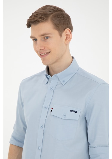 U.s. Polo Assn. Erkek Açık Mavi Gömlek Desenli 50283364-vr003 Mavi U.s. Polo Assn. Erkek Açık Mavi Gömlek Desenli 50283364-vr003 Mavi