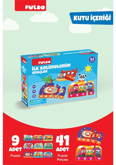 Puedo İlk Kelimelerim Puzzle - Araçlar
