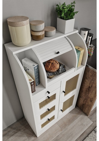 Merlin Mobilya Astana 9 Bölmeli Ekmeklik Kuru Bakliyat Saklama Kileri