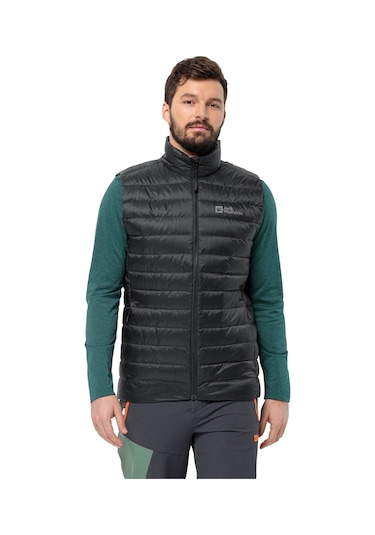 Jack Wolfskin Pilvi Down Erkek Outdoor Yelek Siyah