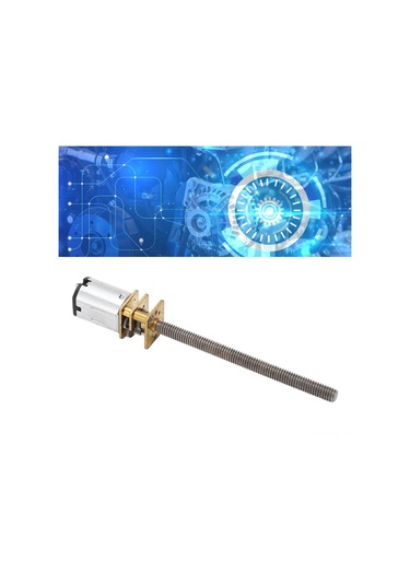 Aubyhe Dc6v 200rpm Yüksek Tork Düşük Gürültüli Redüksiyon Motoru, M4 55mm Mil, Kırmızı Bakır Malzeme, Lifti-oyunlar-uygulamalar İçin