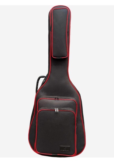 Klasik Gitar Çantası-kılıf-siyah-kırmızı Fitil-gtrsiyahred001