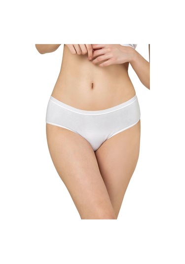 Kadın 3'lü Paket Pamuklu Yüksek Bel Battal Bato Külot Özk 26800-desenli Desenli