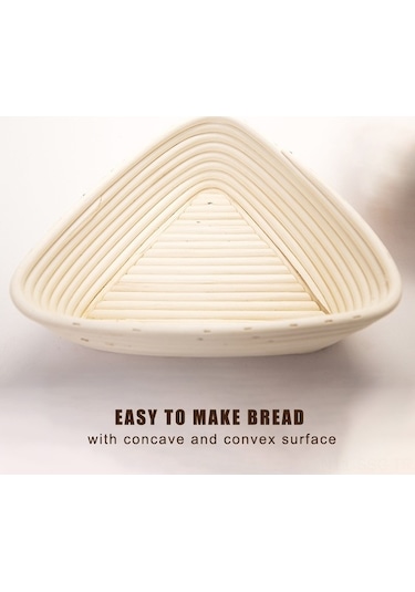 Ulzyvf Ekolojik Hasır Ekmek Mayalama Sepeti - Çoklu Boyut, Bez Astarlı, Şekil Seçenekli Diğer