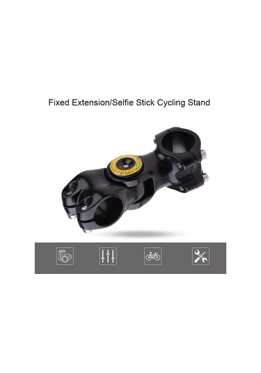 Sones Monopod Standı İle Motosiklet Bisiklet Gidon Fikstürü Montaj Kamera Braketi Adaptörü Siyah