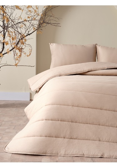 Cloudy Çift Kişilik Yorgan Seti - Taş