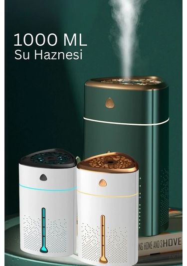 1000 Ml Ultrasonik Hava Nemlendirici Işıklı Buhar Makinesi Ve Aro