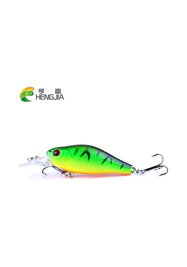 10pc Hengjıa 8g Minnow Crankbaits 3d Gözler Plastik Wobbler Olta Takımı Ekipmanları