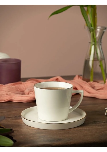 Korall Porselen Hediye Çay Seti 226 Ml Grace 243502724 Beyaz