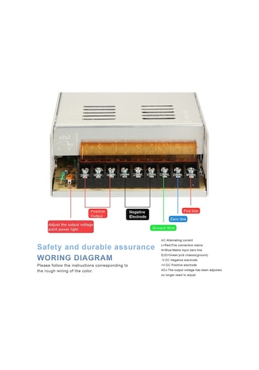 Ac 220v Dc 12v 30a 360w Güç Adaptörü Ac-dc Dönüştürücü Modülü Gerilim Trafosu Anahtarı Güç