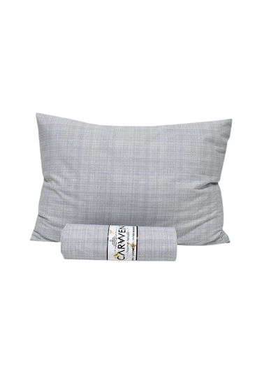 Çift Kişilik Ranforce Pamuklu Kumaş Lastikli Çarşaf Takımı 160x200 Gri