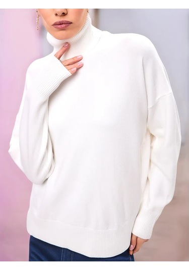 Sara Collection Yaka Detaylı Oversize Kazak 282340099