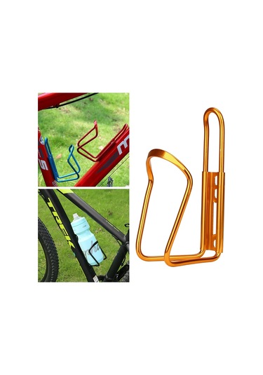 Sones Taşınabilir İçme Bardağı Su Şişesi Tutucu Şişe Taşıyıcı Braket Standı Bisiklet İçin Altın
