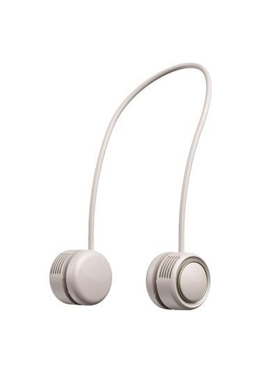 Eller Serbest Boyun Fanı Usb Şarj Edilebilir Giyilebilir 8627 Gümüş