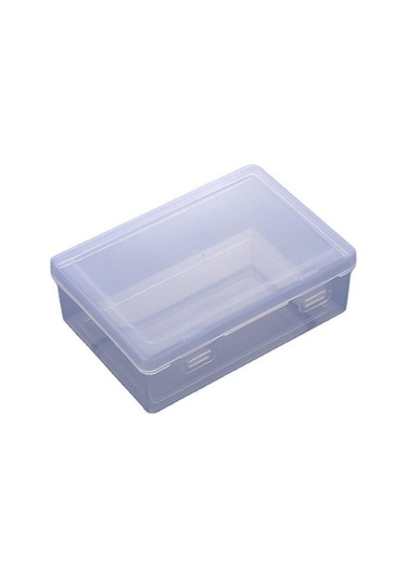 Kare Takı Boncuk Konteyner Plastik Küçük Öğeler Durumda Taşınabilir Saklama Kutusu Elektrikli El Aletleri Tutucu Şeffaf