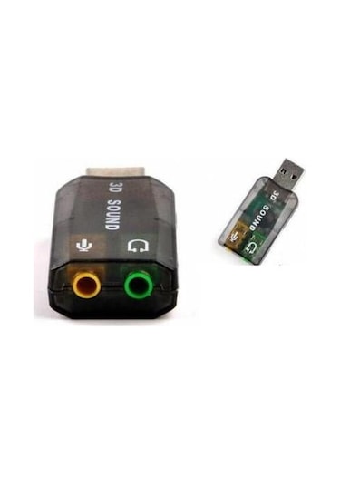 Harici USB Notebook Ses Kartı 3.5 mm. Kulaklık Mikrofon Çevirici