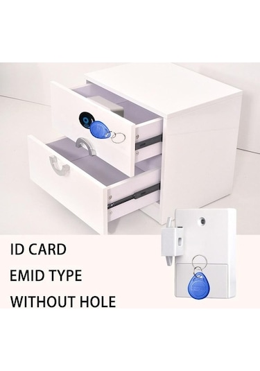 Pazly Gri Dijital Dolap Akıllı Elektronik Kilit Görünmez Sensör Kilidi Emid Ic Kart Çekmece Dolap Mobilya Donanım Myy Gri