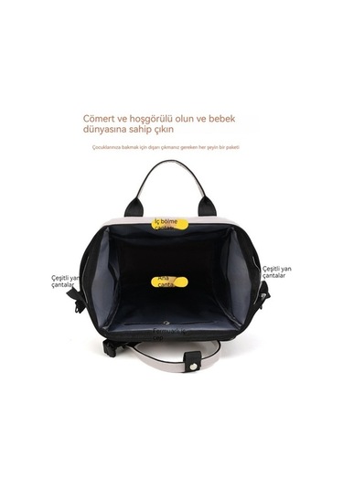 Novahub Ve Su Kapasiteli, Homee Geçirmez, Fonksiyonlu Dinosaurs Çok Çantası-821 Büyük Bebek Anne Altın Km Altın