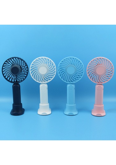 Hangfox Usb Şarjlı Mini Masaüstü Fan - Portatif, Sessiz, Yüksek Hızlı - Muz Yapısı Mavi - Direkt Şarjlı Pil Yok