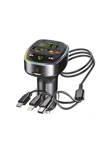 Torima G15 Fm Transmitter, Tf/usb Müzik Ve 18w Hızlı Şarj Özellikli Araç Cihazı