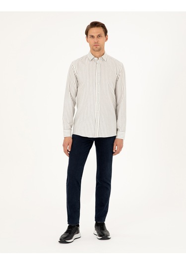 Pierre Cardin Erkek Lacivert Gömlek Desenli 50292261-vr033 Lacivert