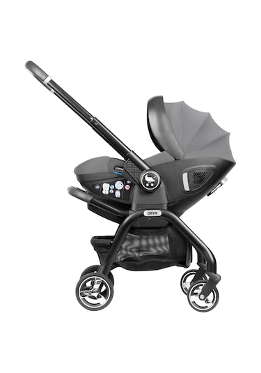 Merkür Bebe Onyx 2'si 1 Arada Oto Koltuğu Bebek Arabası Gri