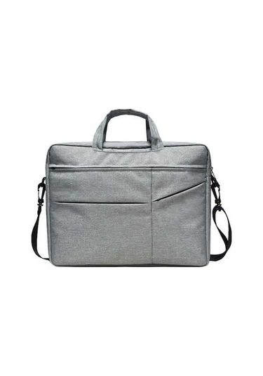 Didadodo Su Geçirmez 15.6 Dizüstü Çanta - Yumuşak Astarlı Gri, Kapaklı Gri