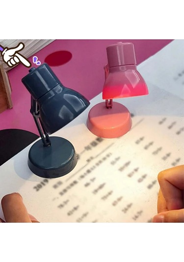 Mini Masa Lambası 360 Dönebilen Mini Okuma Lambası Sıcak Işıklı Dekoratif Mini Led Lamba Sarı