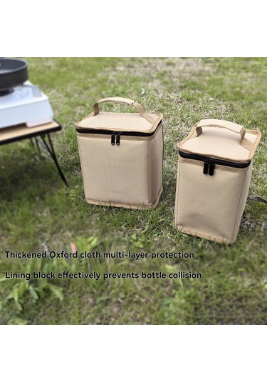 Kamp Gaz Tankları Saklama Çantası Koruyucu Kılıf Haki Küçük Haki