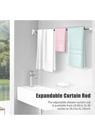 Didadodo Deliksiz Genişley. Perde Çubuğu - Banyo, Dolap Asma Çubuğu İçin Pratik Diğer