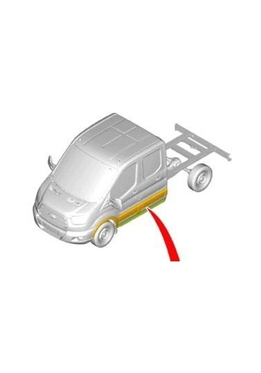 Yok Yok Oto Ford Transit Çift Kabin Arka Paspas V-363