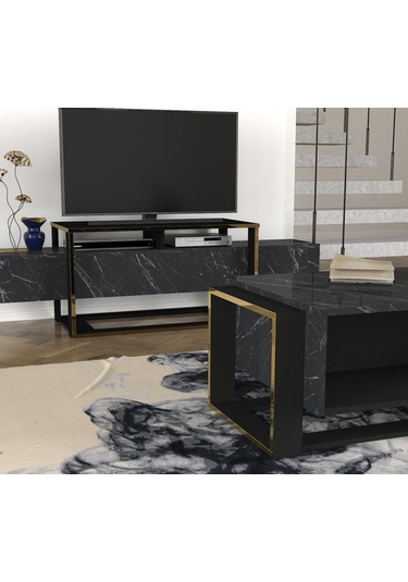 Dekorister Exclusive Bianco Orta Sehpa Mermer