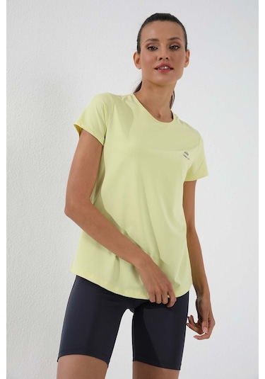 Tommy Life Limon Basic Kısa Kol Standart Kalıp O Yaka Kadın T-shirt - 97144 Limon Sarı