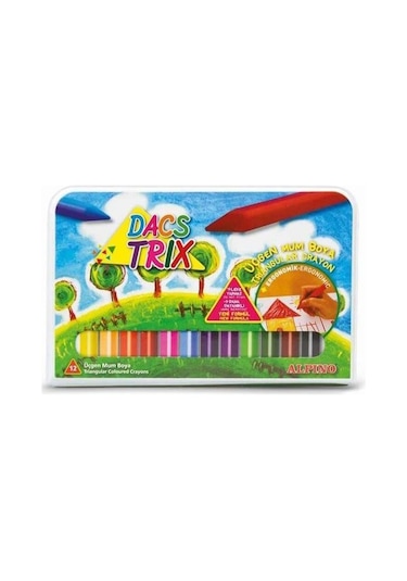 Alpino Pastel Boya Dacstrıx Çantalı Üçgen 12 Renk Da-125