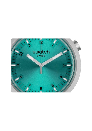Swatch Sb07s100g Big Bold Irony Aqua Shimmer Erkek Kol Saati