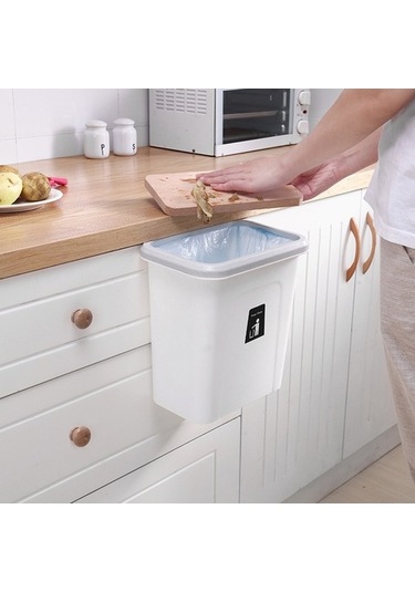 Tongxida İtmeeli Gri Duvara Monteli Plastik Sıhhi Çöp Kutusu, Mutfak Sınıflandırılmış Asılı Gri