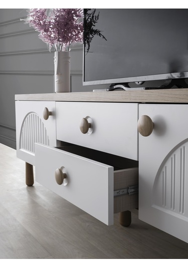 Majör Membran Kapaklı Çekmeceli Tv Sehpası 180cm