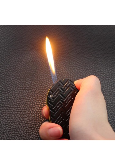 Mini Terlik Tasarımlı Alevli Çakmak Benzersiz Hediyelik Aksesua - Kırmızı