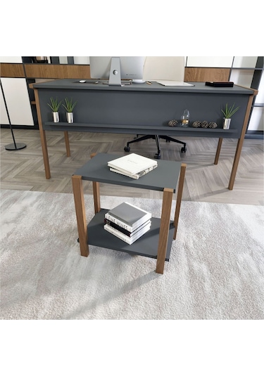 Zenith Ofis Masa Takımı Antrasit Ceviz